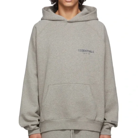 パーカー・フーディ FW18 FOG FEAR OF GOD ESSENTIALS GRAPHIC PULLOVER HOODIE GREY FEAR OF GOD ESSENTIALS HOODIE (2022) | eBay
